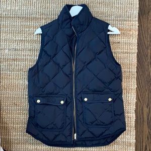 J.Crew Excursion navy quilted puffer vest
